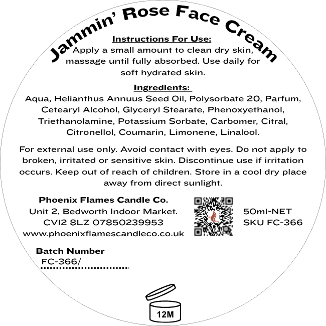 Jammin' Rose Face Cream