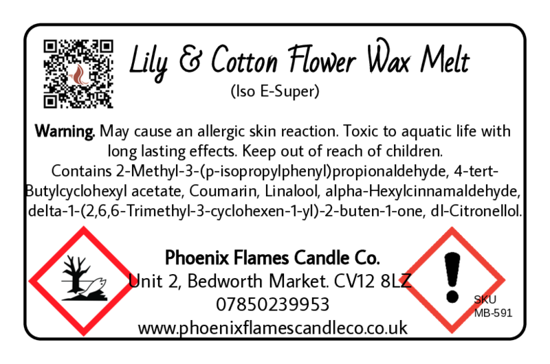 Lily & Cotton Flower Wax Melts - Powdery Floral & Vanilla