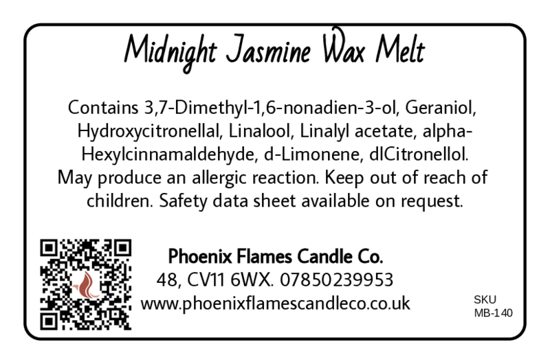 Midnight Jasmine Wax Melts - Rich Floral & Warm Musk