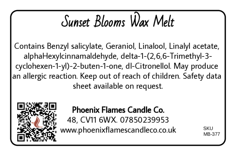 Sunset Blooms Wax Melts - Soft Floral & Musk