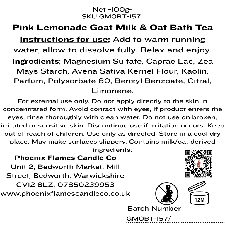 Pink Lemonade Bath Tea