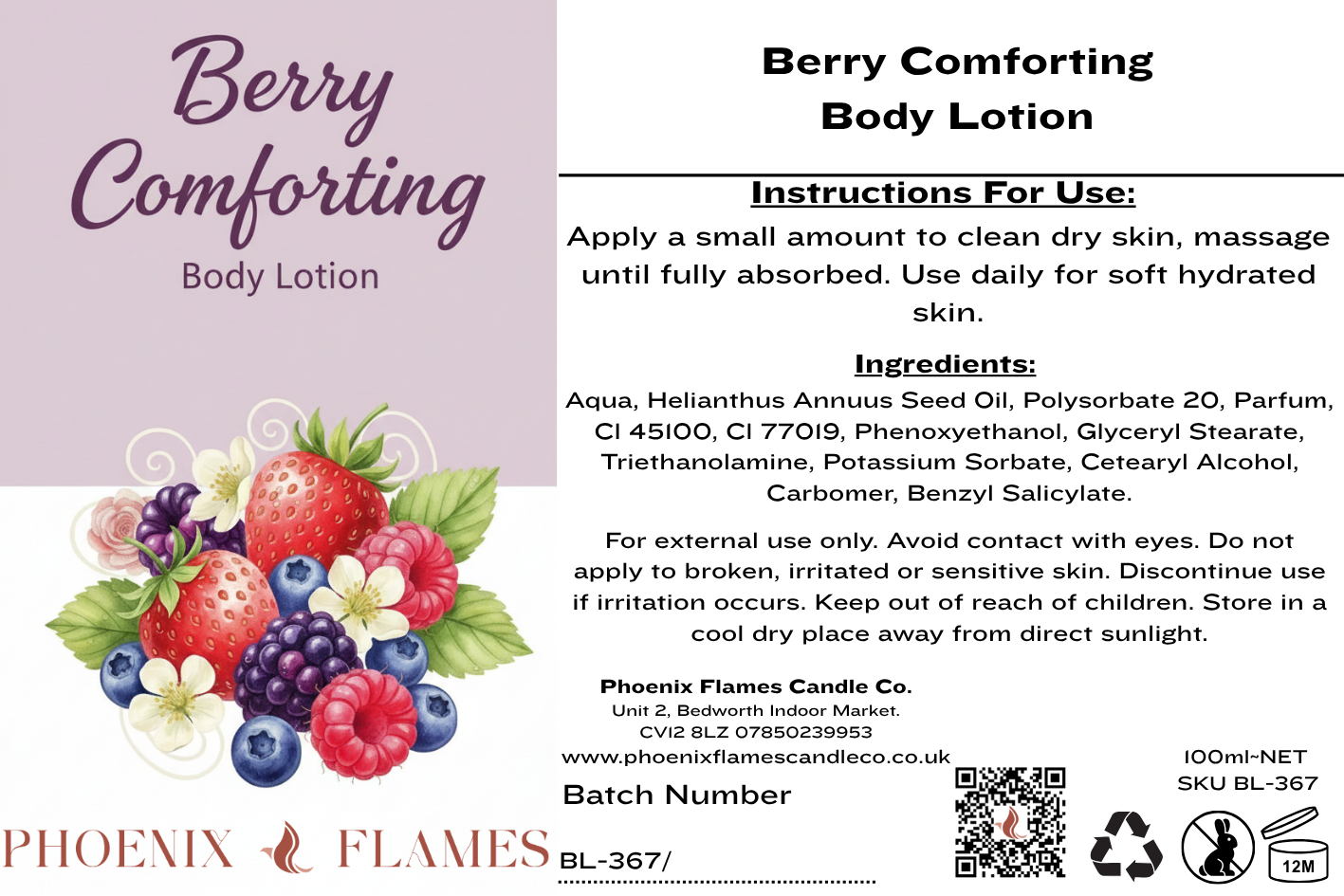 Berry Comforting Body Lotion