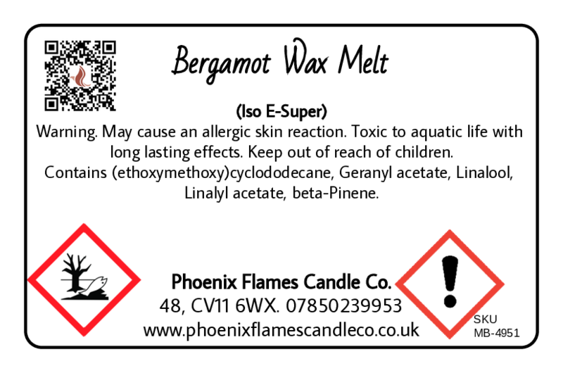 Bergamot Wax Melts - Bright Citrus & Floral Mediterranean Scent