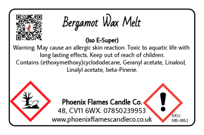 Bergamot Wax Melts - Bright Citrus & Floral Mediterranean Scent