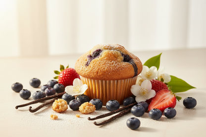 Blueberry and vanilla muffin wax melts - fruity sweet fragrance with blueberry, strawberry, jasmine and vanilla
