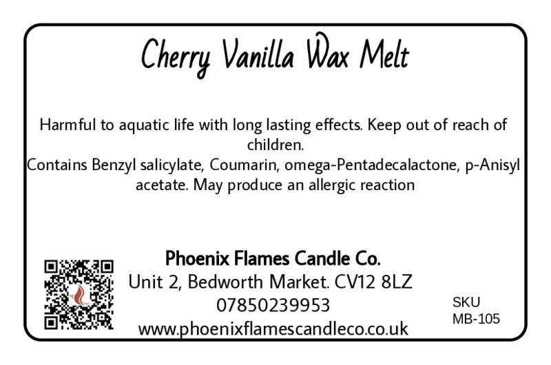 Cherry Vanilla Wax Melts - Sweet Cherry & Creamy Vanilla