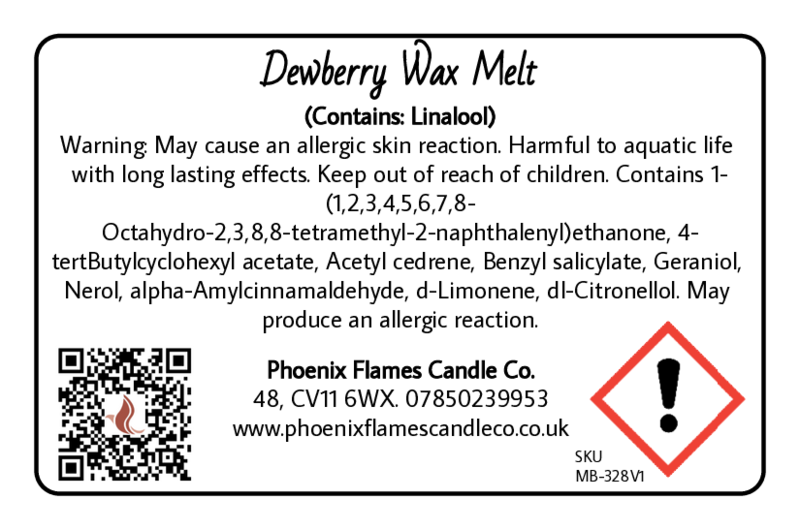 Dewberry Wax Melts - Juicy Berry & Soft Floral