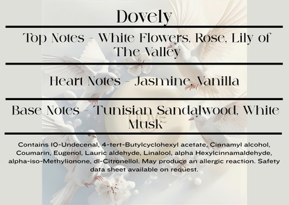 Product label with fragrance notes and CLP information