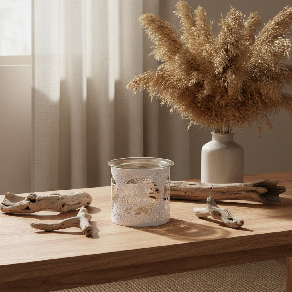 Decorative wax melt burner with fairy design 