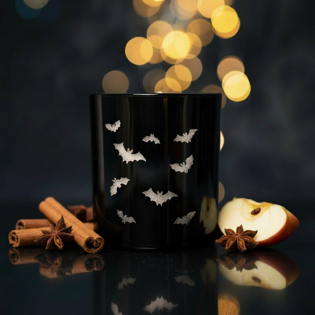 Cinnamon Apple Limited Edition Halloween Candle - dark moody styling