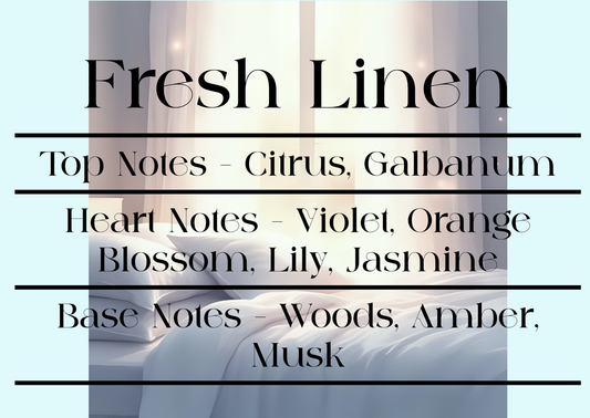 'Fresh Linen' fragrance scent notes.