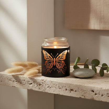 Candle Holder with a butterfly design 
