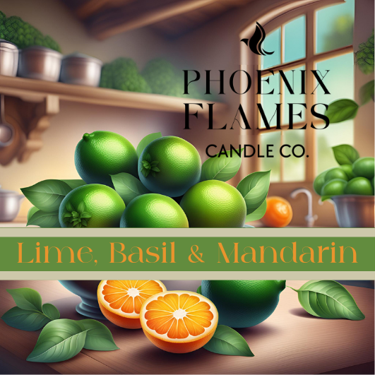 Lime, Basil & Mandarin Scented Wax Melts
