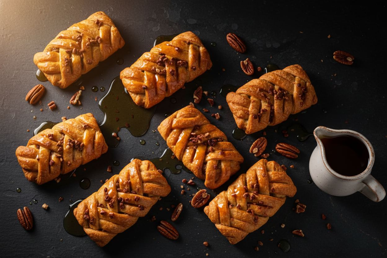 Maple and pecan Danish wax melts - cosy gourmand fragrance with maple syrup, caramel and pecan nuts