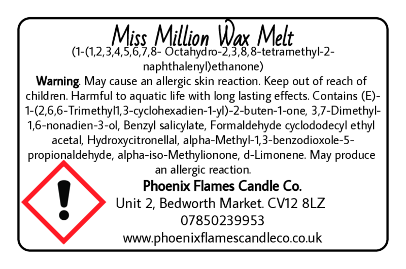 Miss Million Wax Melts - Citrus, White Florals & Warm Musk