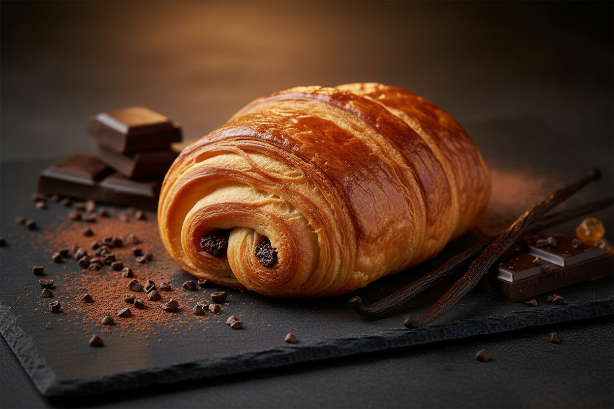 Pain Au Chocolat wax melts - warm bakery fragrance with flaky pastry and creamy chocolate