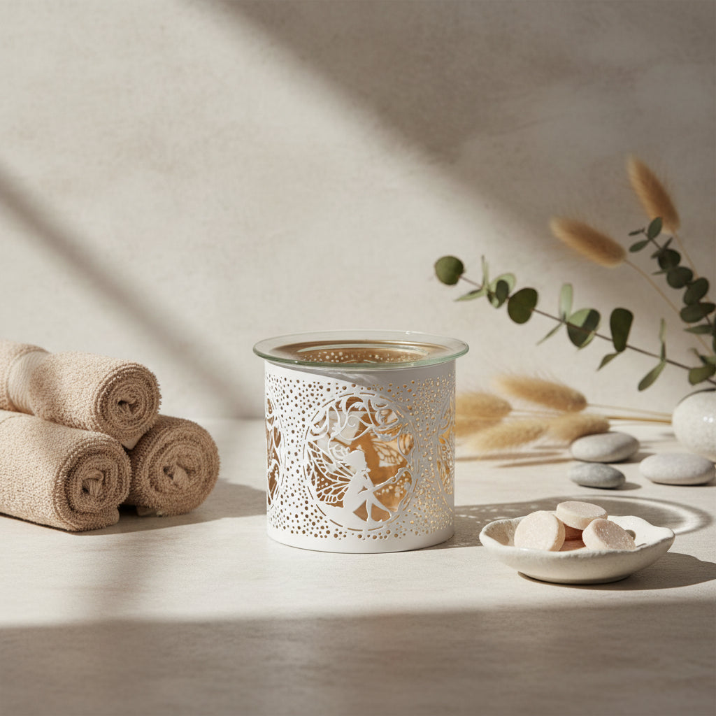 Decorative wax warmer with fairy design 