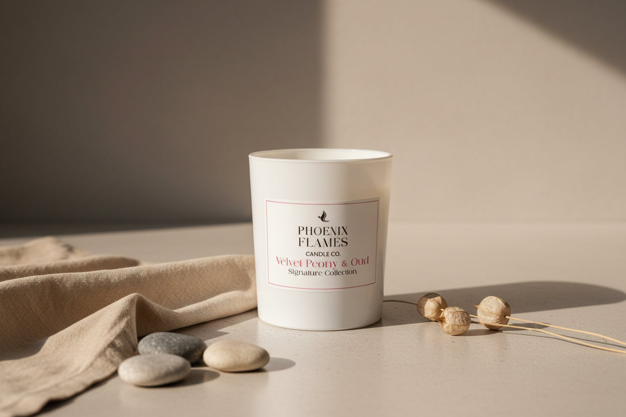 Velvet Peony & Oud Candle 