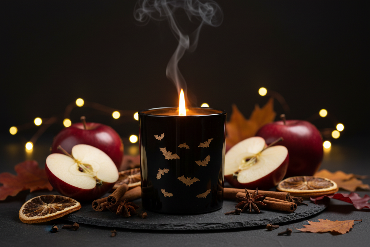 Cinnamon Apple Limited Edition Halloween Candle festive hero image