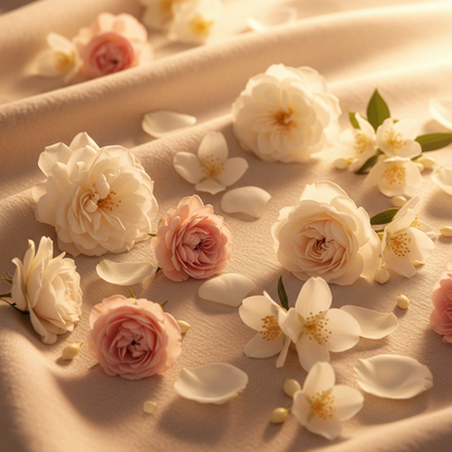 Spanish Dreams wax melt scent - soft white florals, warm golden evening light and clean elegance