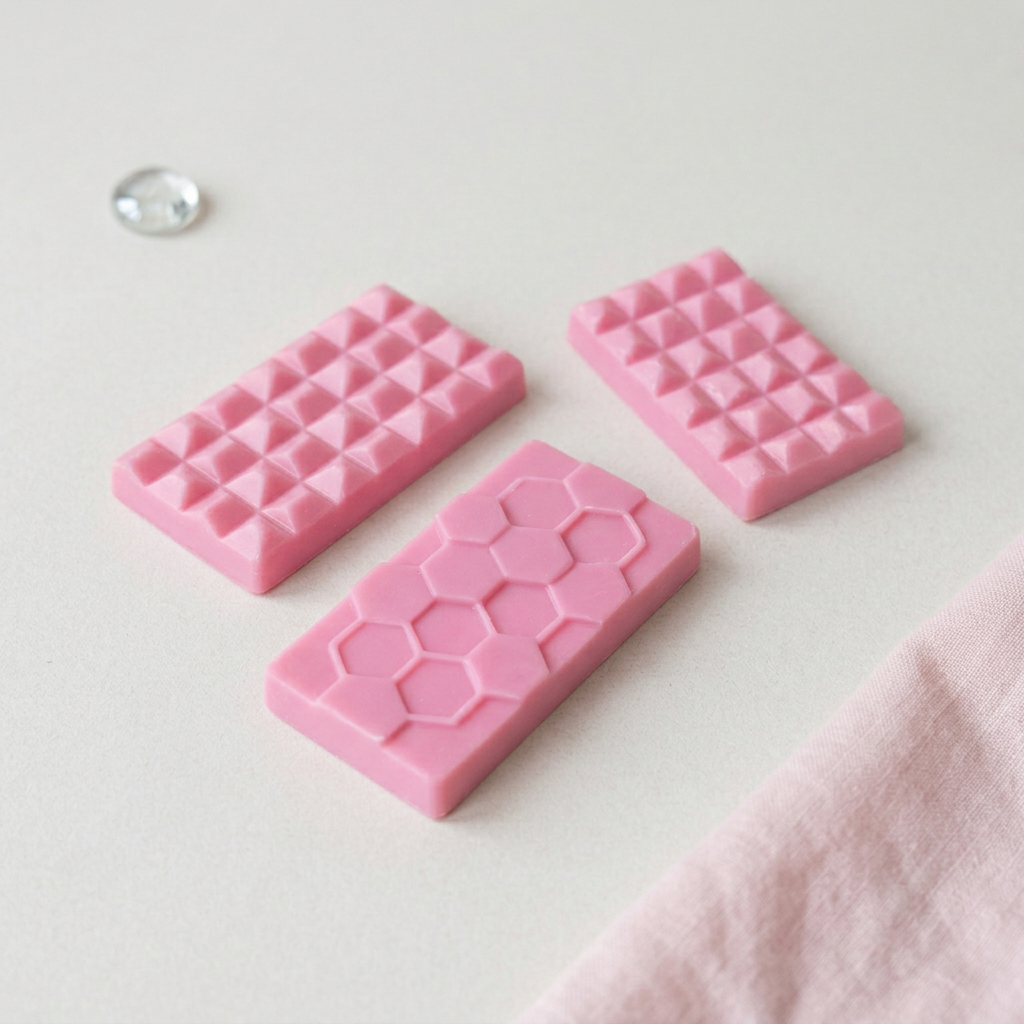 Snow Queen bright candy-pink wax bars